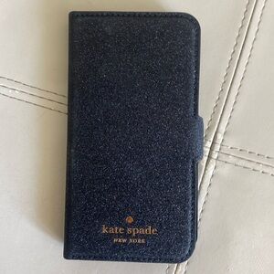 Kate Spade Black Glitter Folio Case IPHONE 11 PRO